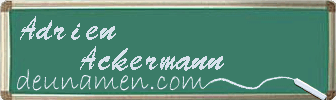 Adrien Ackermann Visitenkarte